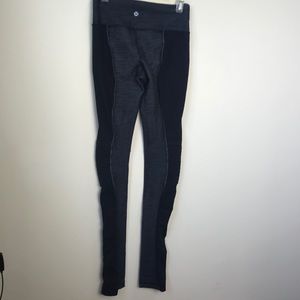 Lululemon Moto 2 Color Block  Slim Denim Pant Legging Mid Rise Leg Detail RARE 2